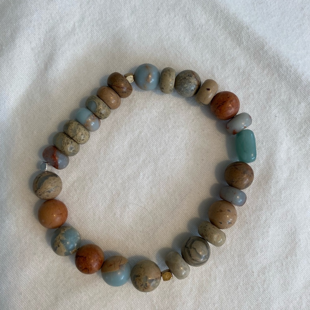 Natural Stone Beaded Bracelet